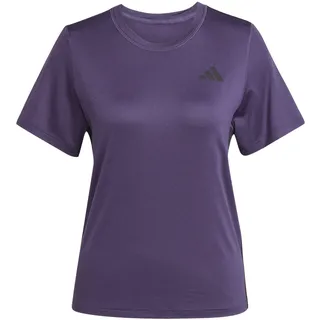 adidas Damen, Train Essentials 3-Stripes Workout T-Shirt, aurora plum, S,
