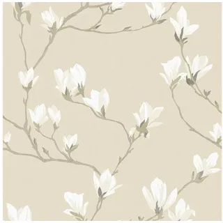Laura Ashley Vliestapete Magnolia Grove Natural 10,05 x 0,52 m