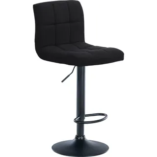 CLP Barhocker Calma Stoff 360 drehbar und höhenverstellbar creme Gestell Farbe weiß - Creme