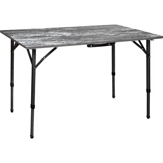 BRUNNER 0406050N Elù Duplit, ultraleichter Klapptisch mit robuster Struktur, leicht zu transportieren, höhenverstellbar, belastbar bis 30 kg, Platte aus Melamin aus Marmor/Stein
