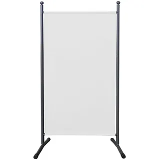 Quick Star Paravent 180 x 78 cm Stoff Raumteiler Klein Stellwand Trennwand Balkon Sichtschutz Weiß