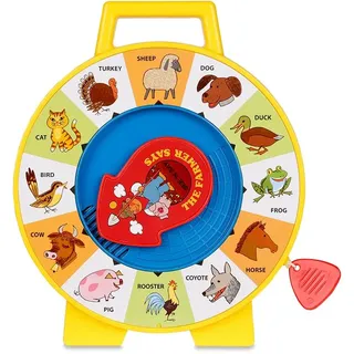 Basic Fun See 'n Say Farmer Says-Spielzeug, Fisher Price Classics, 2070, Lehrreiches und interaktives Baby-Spielzeug, geeignet für Jungen und Mädchen ab 18 Monaten