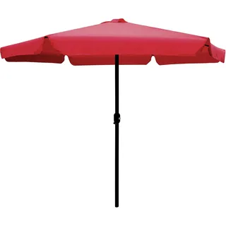 Linder Exclusiv Sonnenschirm, Gartenschirm Ø 300 cm,mit Kurbel,Burgund - Rot