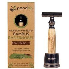 Bio Rasierhobel Bambusgriff breit 1Stück von Pandoo