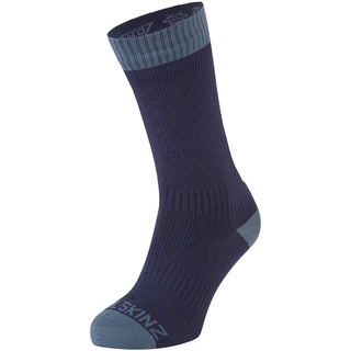 SealSkinz Waterproof Warm Weather Mid Length Sock Unisex Erwachsene, marineblau, S