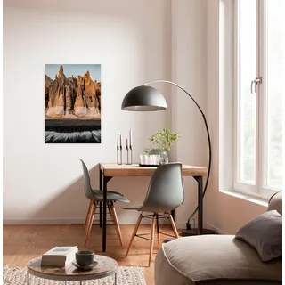 Komar Leinwandbild »Stone Towers - Größe 40 x 60 cm« Baum   Berge   Blumen   Blätter   Foto   Jahreszeiten   Landschaft   Meer   Natur   Palmen   Strand Packung, 1 Stk. tlg. Keilrahmenbild mi Echtholzrahmen, braun