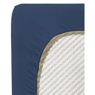 Jenny C 001115 Single-Jersey 180 x 200 - 200 x 200 cm nachtblau