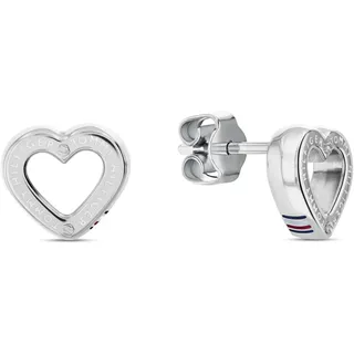 Tommy Hilfiger Ohrstecker Herzform Edelstahl silber 2780971