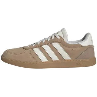 adidas BREAKNET Sleek Shoes, warm Sandstone/core White/Gum 3, 38 2/3 EU