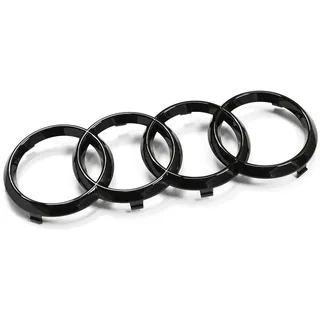 Audi Kühlergrill Ringe Black Edition Emblem Schwarz