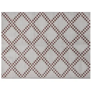 vidaXL Outdoor Teppich Braun und Weiß 300 x 400 cm pp vidaXL