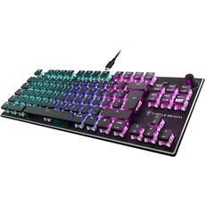 Turtle Beach Vulcan TKL – mechanische Titan Switch PC-Gaming-Tastatur mit AIMO RGB-Beleuchtung und eloxierter Aluminium-Abdeckplatte