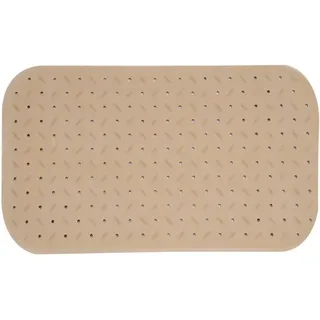 MSV Premium Duschmatte Badematte Badewannenmatte Badewanneneinlage antibakteriell rutschfest mit Saugnäpfen-Beige-duftet nach Rosen-ca. 36 x 65 cm-waschbar bei 60° Grad, Gummi, Large