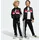 Seasonal Essentials Tiberio 3 Stripes Tricot TRACKSUIT black/white/pure ruby 3-4 Years