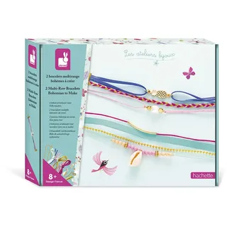 Juratoys Bastel-Set mit 2 mehrreihigen Bohème-Armbändern Schmuck-Bastelset
