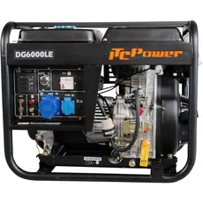 ITCPOWER IT-DG6000LE Diesel Generator, 5500 W, 230 V, Schwarz