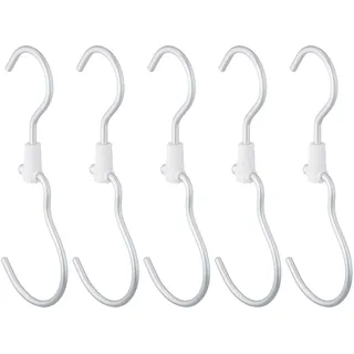 Relaxdays Garderobenhaken 5er Set Silber