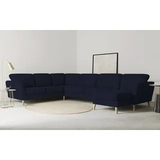 OTTO home Wohnlandschaft Polyester U-Form 3-Sitzer Blau