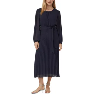 s.Oliver Midi-Chiffonkleid Blau 38