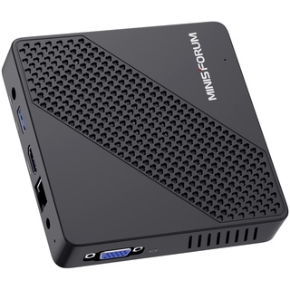 Mini-PC Intel Celeron N4020 (nur 2,8 GHz), DDR4 4 GB/64 GB eMMC, Intel UHD Graphics 600, Mini-Computer ohne Lüfter 4k@60Hz HDMI&VGA, USB3.0, Wi-FI 2.4/5.8G, BT4.2