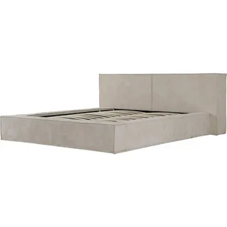 Habitat et Jardin Bett aus Cord mit Bettkasten courchevel - 180 x 200 cm - beige