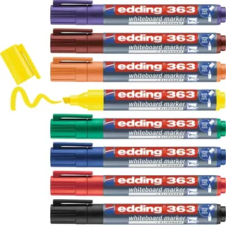 edding 363 Whiteboard-Marker farbsortiert 1,0 - 5,0 cm, 8 St.