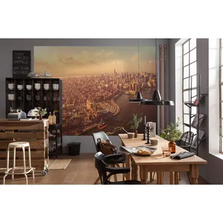 Komar Fototapete MANHATTAN | 254 x 184 cm | Tapete, Wand, Dekoration, Wandbelag, Wandbild, Wanddeko, Aussicht, Skyline, New York | 4-987