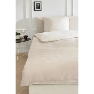 Musterring Bettwäsche Simple 155 x 220 cm Satin Beige