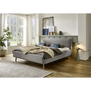 Meise Möbel meise.möbel Polsterbett »Mattis« Topseller, wahlweise mit Bettkasten, grau