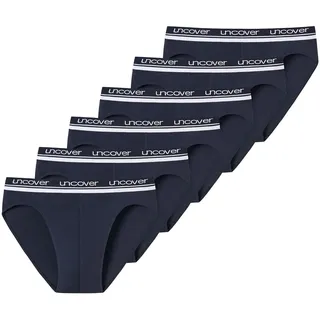 SCHIESSER Slip unifarben blau 3XL 6er Pack