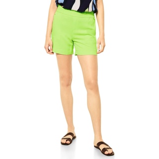 STREET ONE Damen A375393 Viskoseshorts, Peppy Green, 36