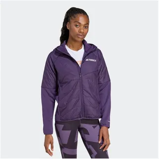 adidas Outdoorjacke ADIDAS TERREX "MULTI CLIMAWARM ISOLIERENDE HYBRID", Damen, Gr. XS, aurora plum, Obermaterial: 100% Polyester, normal, Jacken Outdoorjacke