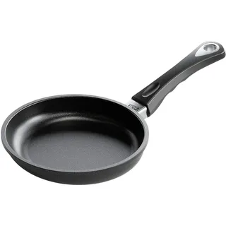 AMT Gastroguss Bratpfanne Ø 20 cm, Schwenkpfanne, 4 cm hoch, fester Stiel, nicht induktionsgeeignet, Lotan® Antihaft-Veredelung, Gusspfanne (Aluguss), AMZN-420