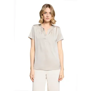 Betty Barclay Satin-Bluse Grau Beige 44