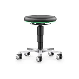 bimos Arbeitshocker Medical grün, schwarz Kunstleder, 1 St.