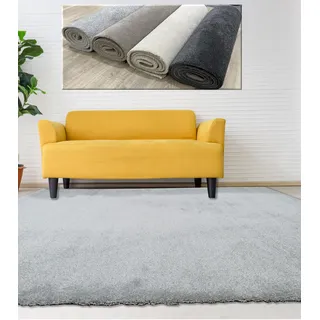 Tadi & Imperio1979 Teppich, glatt, quadratisch, 100 x 100 cm, silberfarben