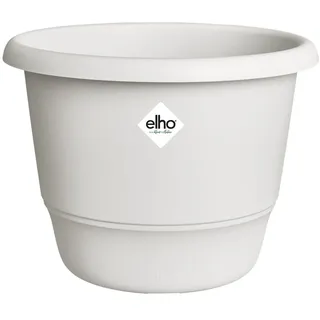 elho Amiga Rund 47cm Blumentopf - Seidenweiß | ∅ 47 x H 35.3 cm | für den Innen- und Außenbereich | 100% recyceltes Plastik