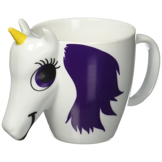 ThumbsUp! Thumbs Up UNIMUGCC Einhorn Tasse 3D mit Thermoeffekt 310ml Keramik weiß