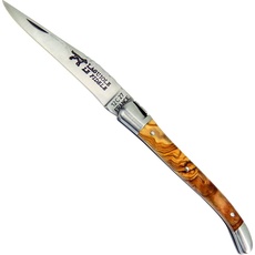 Haller Messer Laguiole Olivenholzgriff 8 cm, Silber/Braun, M