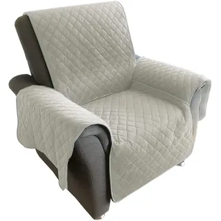 JEMIDI Wende Sesselschoner Sherpa Schonbezug Sesselschutz Schutzbezug Sesselhusse (Beige)