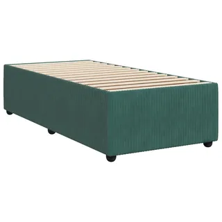 Bettgestell ohne Matratze Dunkelgrün 80x200 cm Samt - Grün