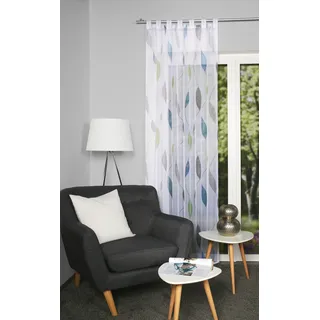 HOME WOHNIDEEN PAOLO Schlaufen 140 x 175 cm Blau/Grün 1 Stk.