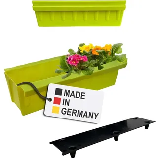 Paletten Blumenkasten 2x Hellgrün Einsatz zum an- & Einhängen Pflanzkasten