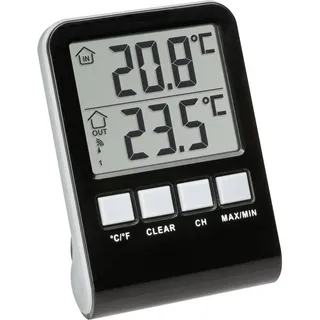 TFA Dostmann Palma Poolthermometer Schwarz