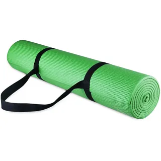 fitvids BalanceFrom Fitvids Alle BFGY-P1GR GoYoga Allzweck-Yogamatte mit Tragegurt, umweltfreundlich, hohe Dichte, rutschfest, 0,6 cm, grün, 1/4"