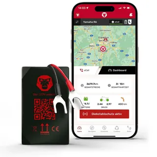 Ridelink WingMan 4G, GPS-Tracker | Schwarz