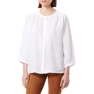 PART TWO Damen Persilles Shirt Regular Fit Hemd mit 3/4 Ärmeln, Bright White, 44