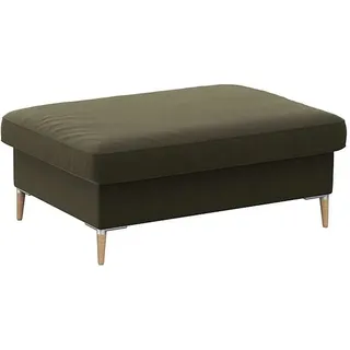 flexlux Pouf »Fiore« Kaltschaum, Füße Alu+ Eiche grün