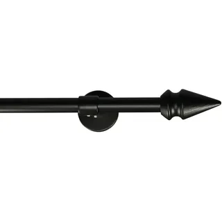 GARESA Vorhangstange SPYRNA 1-läufig Ø 16 mm 300 cm Schwarz