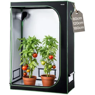 Vevor Growbox 600D Mylar 120 x 60 x 180 cm Grün